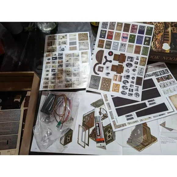 Diy Book Nook Kit, Dollhouse Miniature, Booknook Bookshelf Insert Decor Alley 3